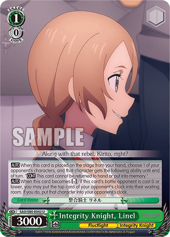 Integrity Knight, Linel — Sword Art Online -Alicization- Vol.2