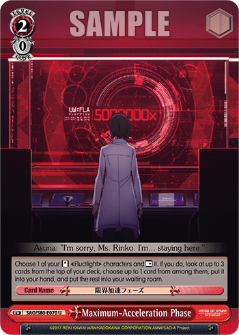 Maximum-Acceleration Phase — Sword Art Online -Alicization- Vol.2