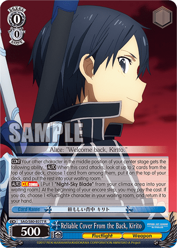Reliable Cover From the Back, Kirito — Sword Art Online -Alicization- Vol.2