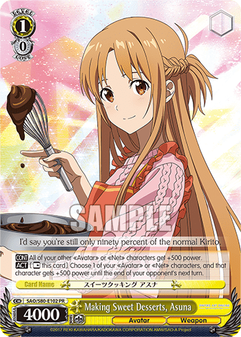 Making Sweet Desserts, Asuna — Sword Art Online -Alicization- Vol.2