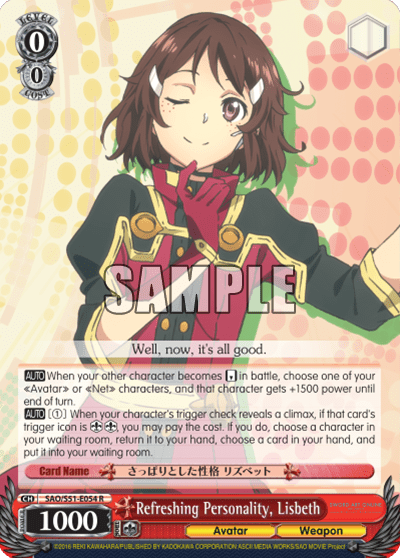 Refreshing Personality, Lisbeth — Sword Art Online The Movie – Ordinal Scale –