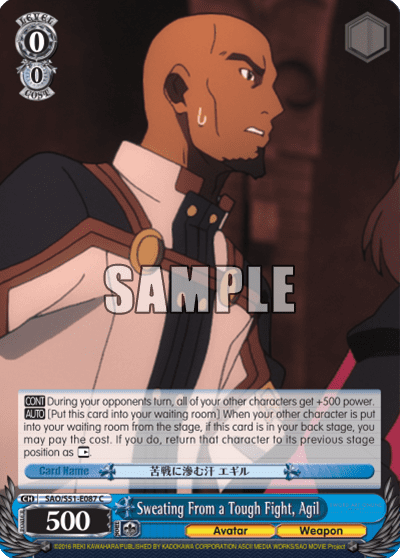 Sweating From a Tough Fight, Agil — Sword Art Online The Movie – Ordinal Scale –