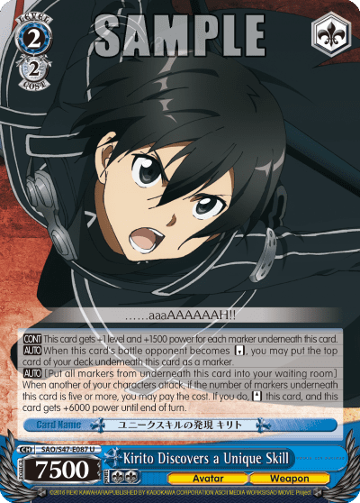Kirito Discovers a Unique Skill — Sword Art Online Re: Edit