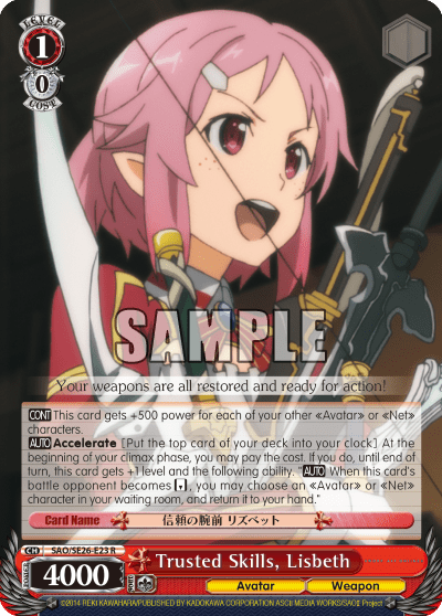 Trusted Skills, Lisbeth — [EX] Sword Art Online Ⅱ Vol.2