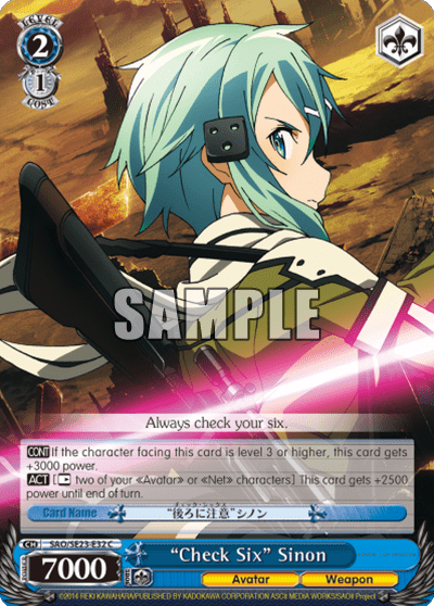"Check Six" Sinon — [EX] Sword Art Online II