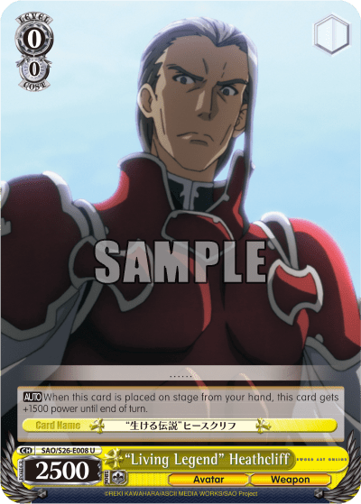 "Living Legend" Heathcliff — Sword Art Online Vol.2