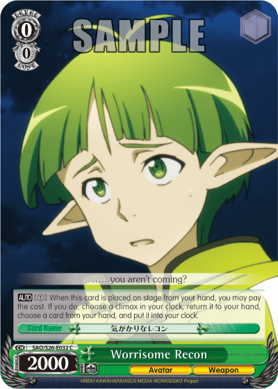 Worrisome Recon — Sword Art Online Vol.2