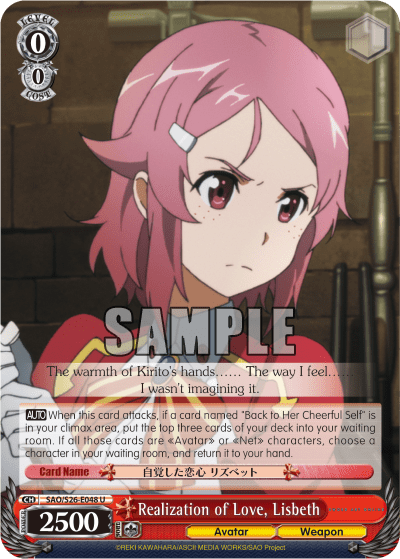 Realization of Love, Lisbeth — Sword Art Online Vol.2