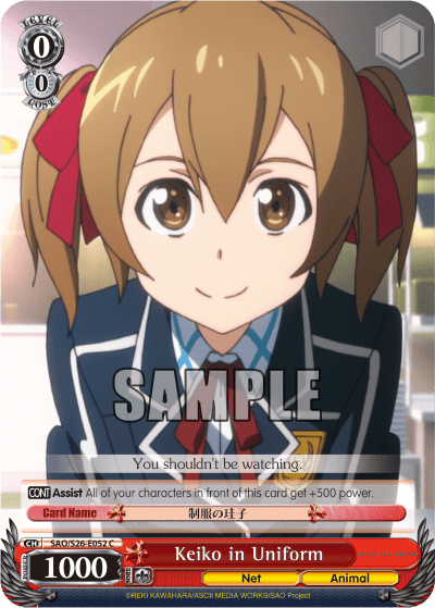 Keiko in Uniform — Sword Art Online Vol.2
