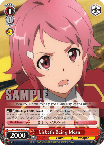 Lisbeth Being Mean — Sword Art Online Vol.2
