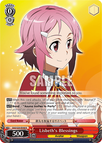 Lisbeth's Blessings — Sword Art Online