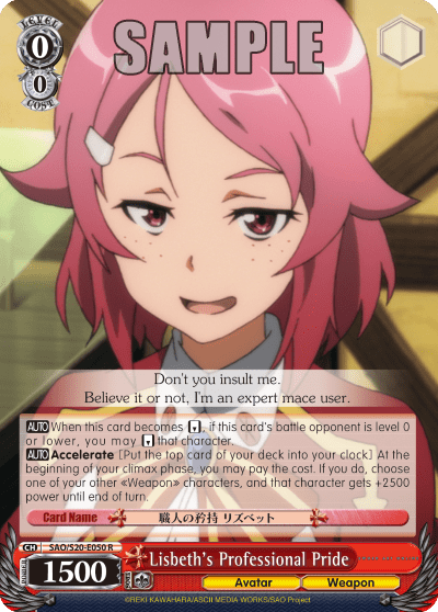Lisbeth's Professional Pride — Sword Art Online
