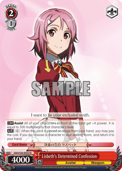 Lisbeth's Determined Confession — Sword Art Online