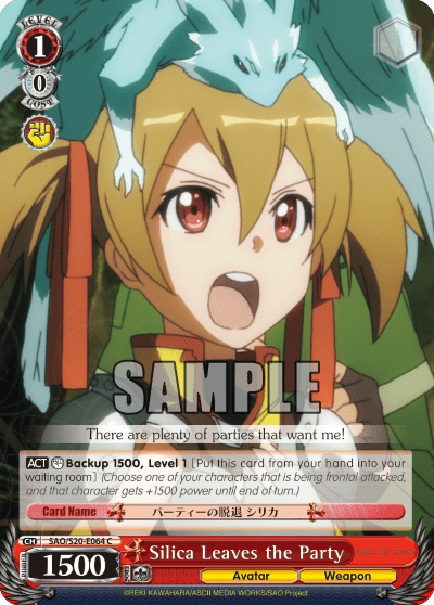 Silica Leaves the Party — Sword Art Online