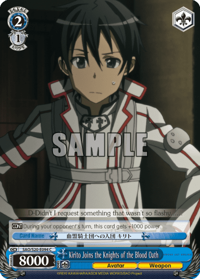 Kirito Joins the Knights of the Blood Oath — Sword Art Online