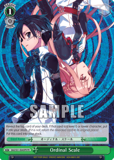 Ordinal Scale — PR Card 【Schwarz Side】