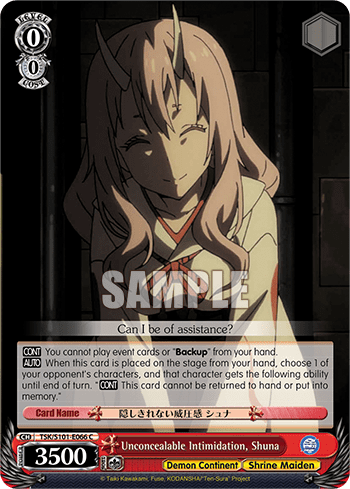 Unconcealable Intimidation, Shuna — That Time I Got Reincarnated as a Slime Vol.3