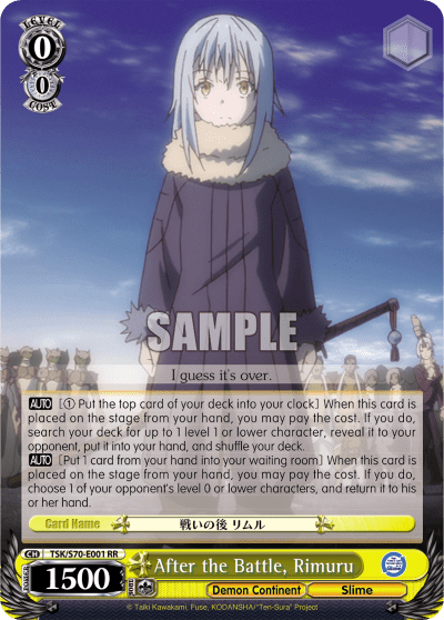 After the Battle, Rimuru — That Time I Got Reincarnated as a Slime