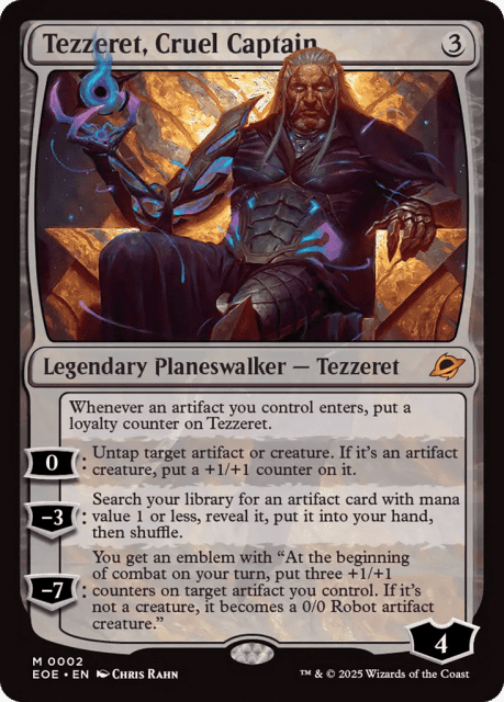 Tezzeret, Cruel Captain (2) — Edge of Eternities