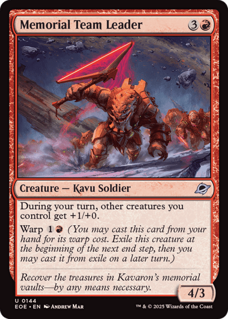 Memorial Team Leader (144) — Edge of Eternities