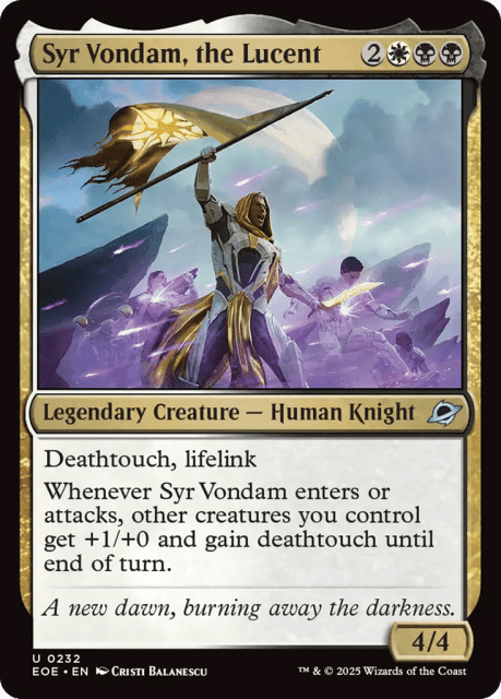 Syr Vondam, the Lucent (232) — Edge of Eternities