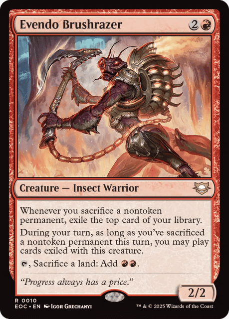 Evendo Brushrazer (10) — Edge of Eternities Commander