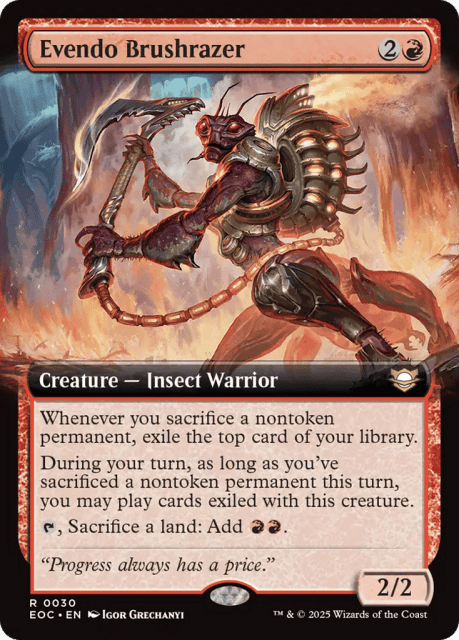 Evendo Brushrazer (30) — Edge of Eternities Commander