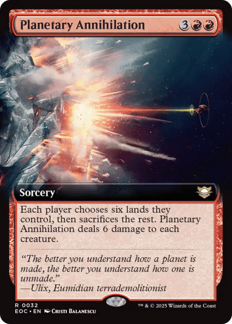 Planetary Annihilation (32) — Edge of Eternities Commander