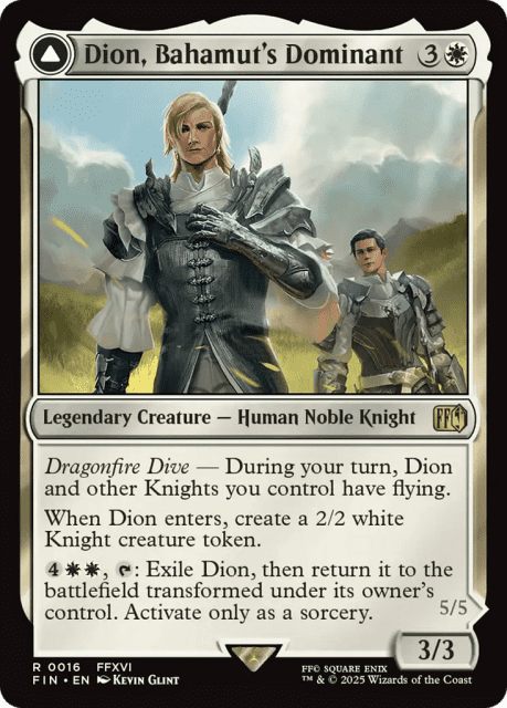Dion, Bahamut's Dominant // Bahamut, Warden of Light (16) — Final Fantasy