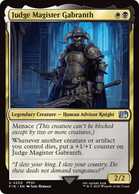 Judge Magister Gabranth (230) — Final Fantasy