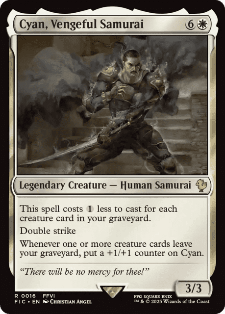 Cyan, Vengeful Samurai (16) — Final Fantasy Commander