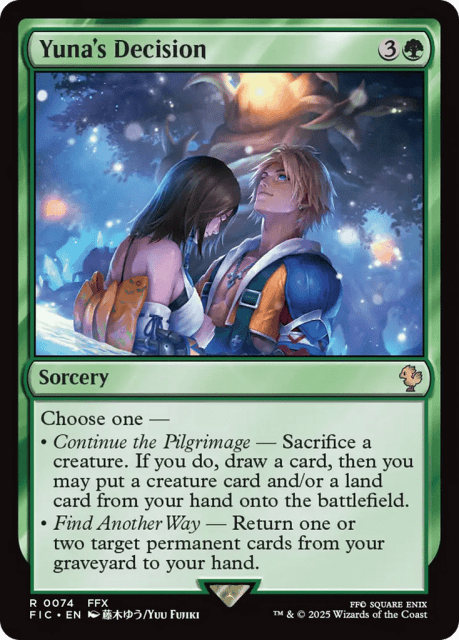 Yuna's Decision (74) — Final Fantasy Commander