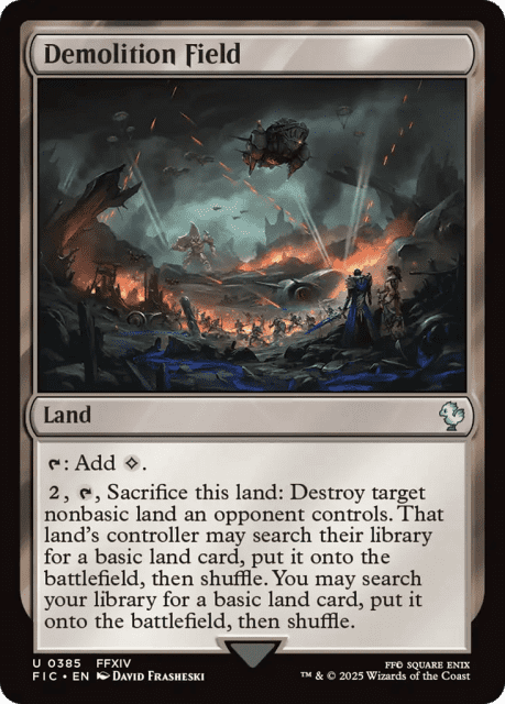 Demolition Field (385) — Final Fantasy Commander