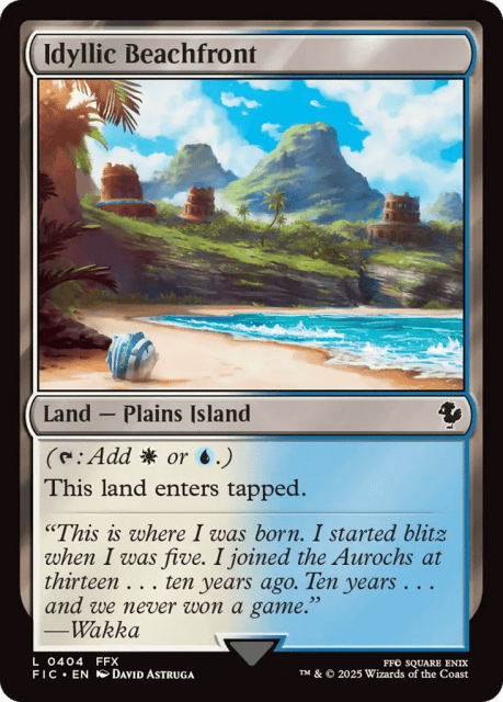 Idyllic Beachfront (404) — Final Fantasy Commander
