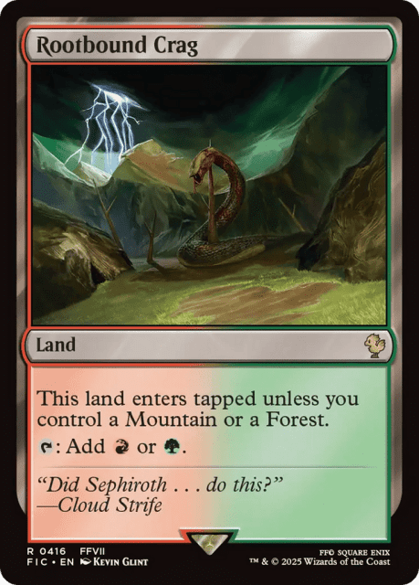 Rootbound Crag (416) — Final Fantasy Commander