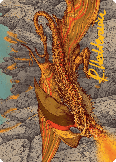 Magmatic Hellkite (34) — Tarkir: Dragonstom Art Series