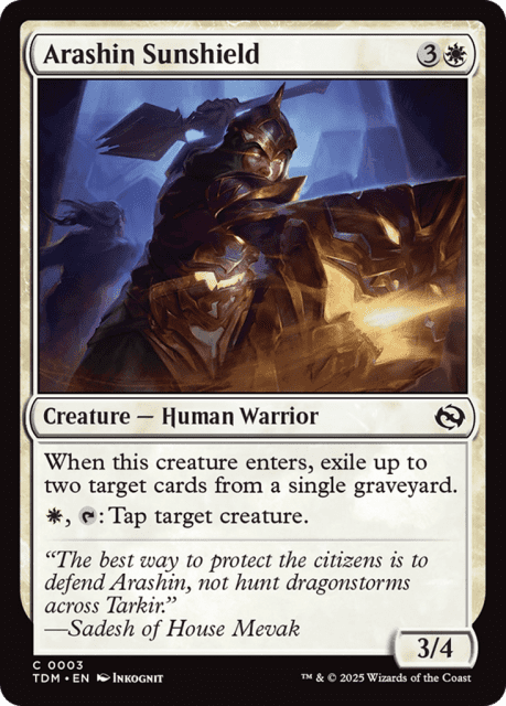 Arashin Sunshield (3) — Tarkir: Dragonstorm
