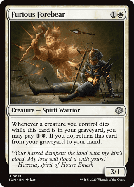 Furious Forebear (13) — Tarkir: Dragonstorm