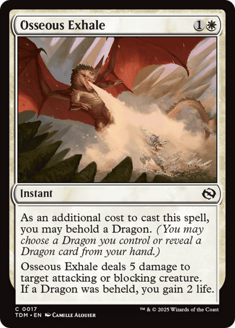 Osseous Exhale (17) — Tarkir: Dragonstorm