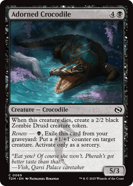 Adorned Crocodile (69) — Tarkir: Dragonstorm