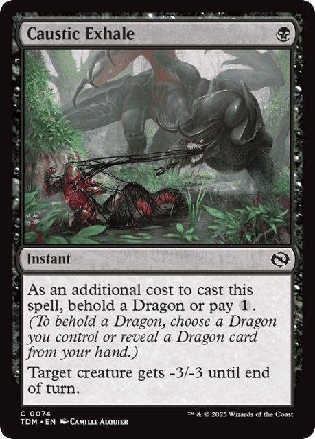 Caustic Exhale (74) — Tarkir: Dragonstorm