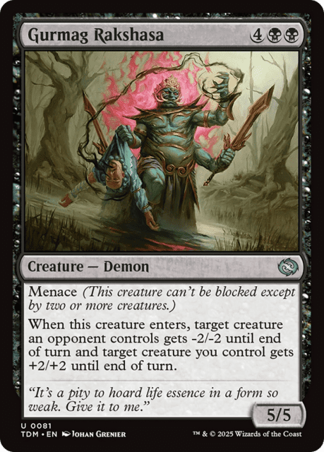 Gurmag Rakshasa (81) — Tarkir: Dragonstorm