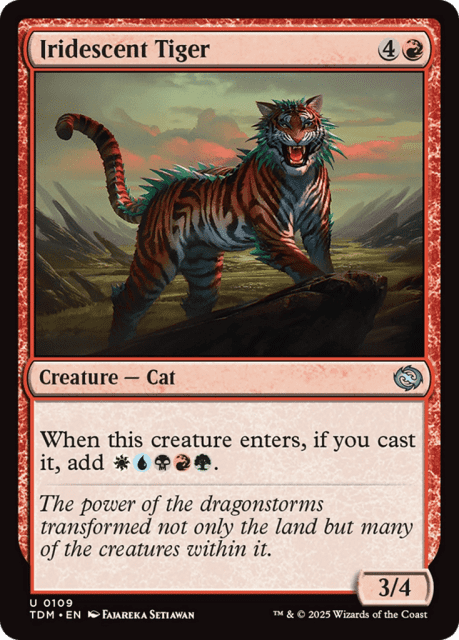 Iridescent Tiger (109) — Tarkir: Dragonstorm