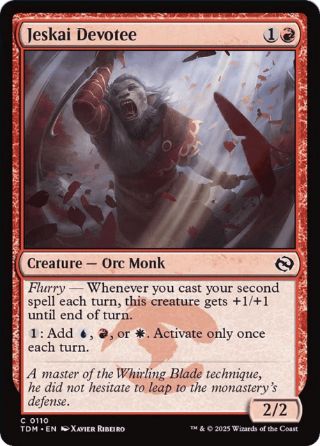 Jeskai Devotee (110) — Tarkir: Dragonstorm