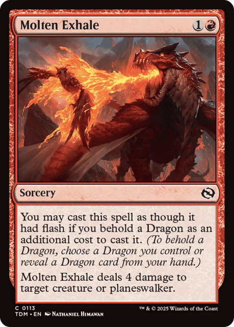 Molten Exhale (113) — Tarkir: Dragonstorm