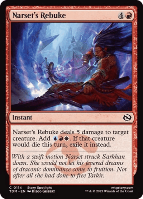 Narset's Rebuke (114) — Tarkir: Dragonstorm