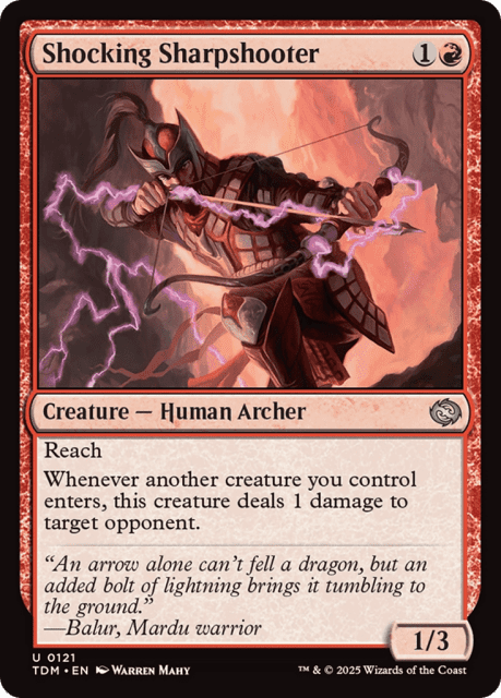 Shocking Sharpshooter (121) — Tarkir: Dragonstorm