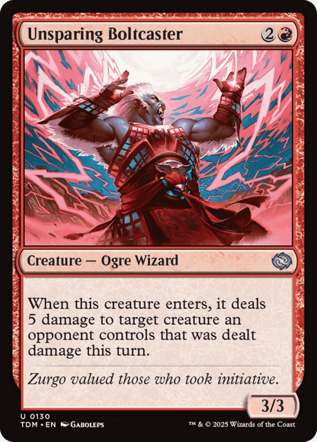 Unsparing Boltcaster (130) — Tarkir: Dragonstorm