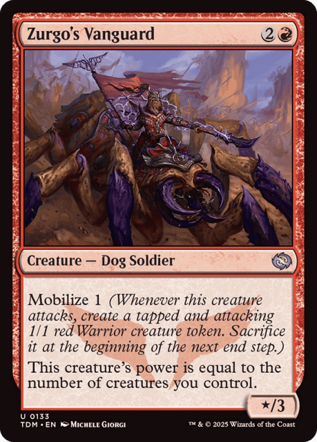 Zurgo's Vanguard (133) — Tarkir: Dragonstorm