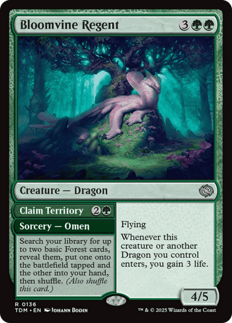 Bloomvine Regent // Claim Territory (136) — Tarkir: Dragonstorm